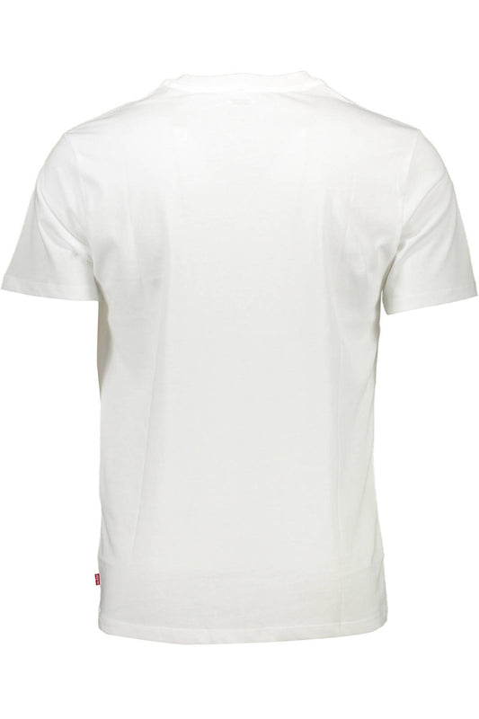 Crisp White Crew Neck Cotton Tee