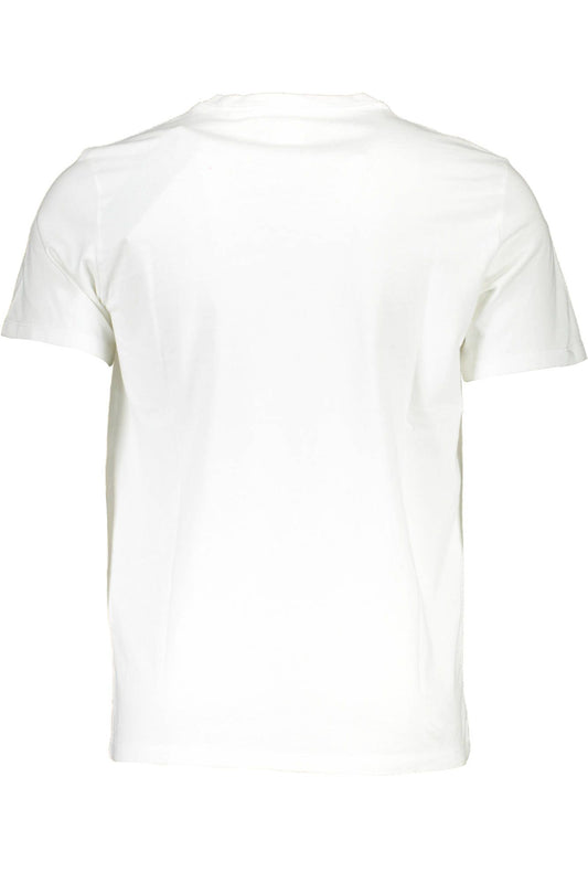 Crisp White Crew Neck Logo Tee