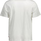 Classic White Crew Neck Logo Tee