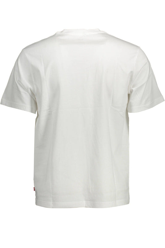 Classic White Crew Neck Logo Tee