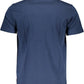 Classic Crew Neck Blue Tee with Logo