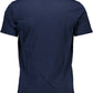 Classic V-Neck Cotton Tee in Blue