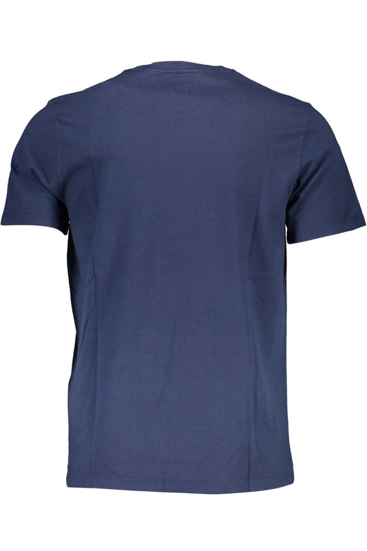 Classic Crew Neck Logo Tee in Blue