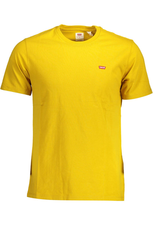 Sunshine Yellow Cotton Tee with Classic Logo