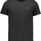 Classic Gray Cotton Tee with Logo
