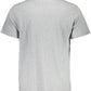 Sleek Gray Crew Neck Logo Tee