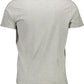 Chic Gray Crew Neck Cotton Tee