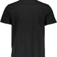 Sleek Black Cotton Crew Neck Tee