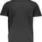 Sleek Black Crew Neck Logo Tee