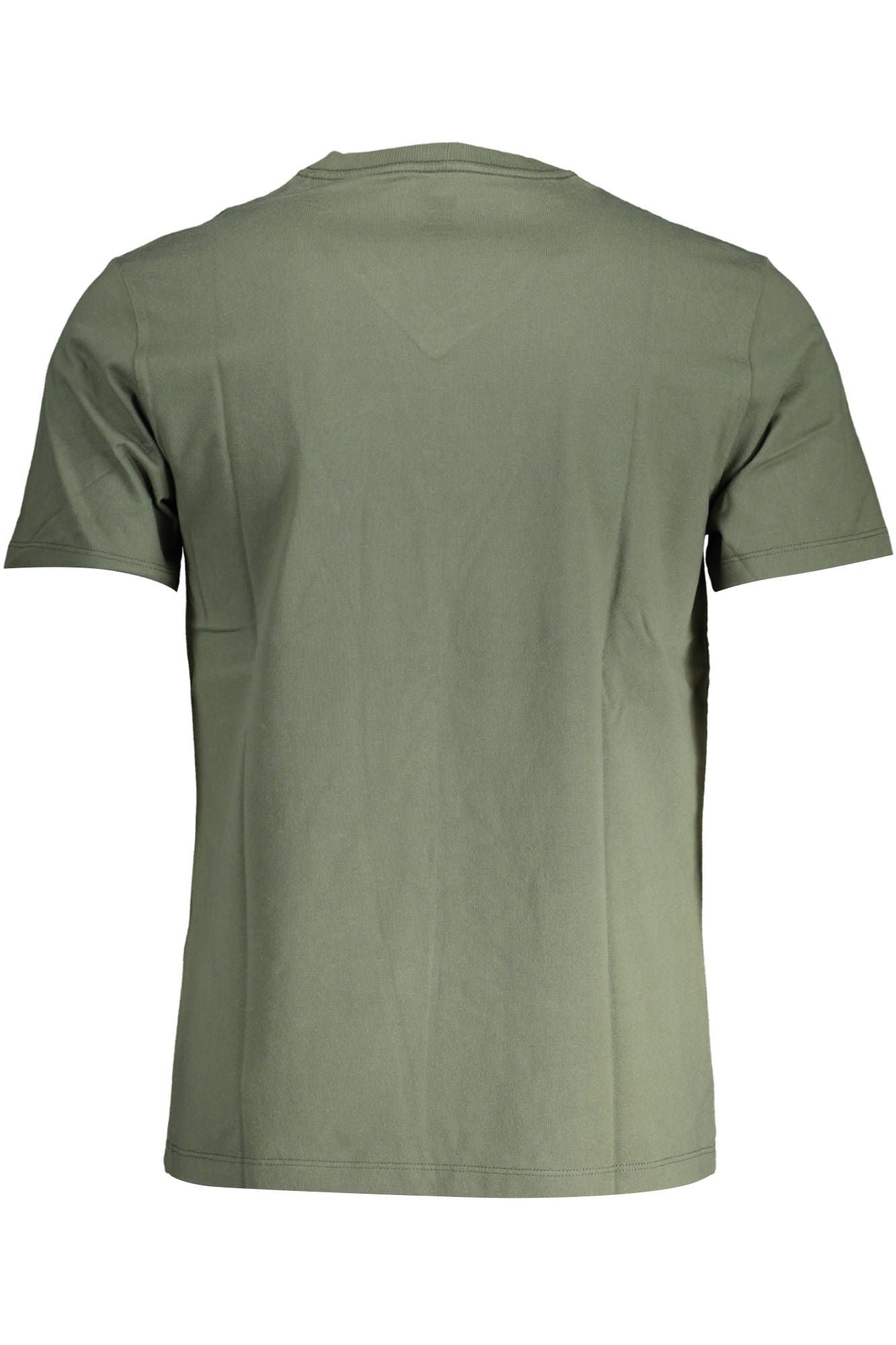 Chic V-Neck Cotton Tee in Lush Green