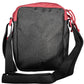 Sleek Black Shoulder Bag with Contrasting Accents