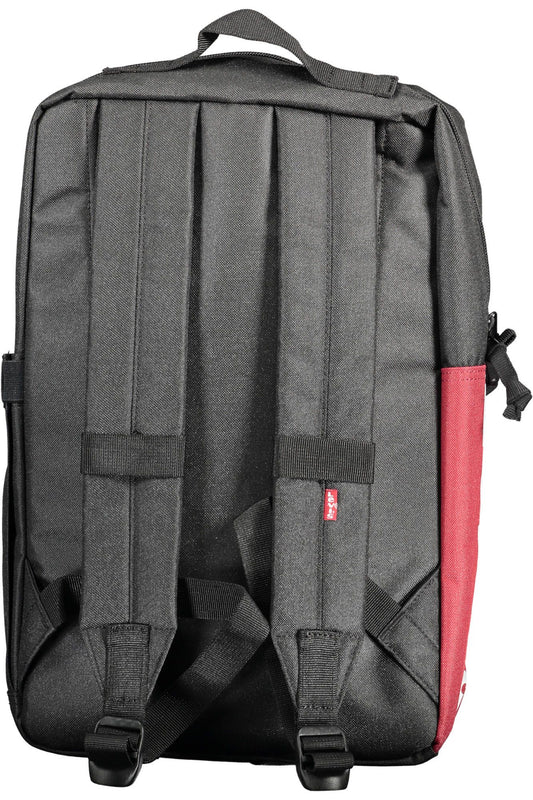 Eco-Conscious Black Backpack with Logo Detail