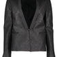 Chic Long Sleeve Jacket with Logo Detail