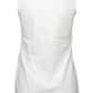 Chic Embellished Logo White Tank Top