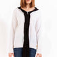 Chic White Wool Sweater with Signature Logo