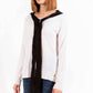 Chic White Wool Sweater with Signature Logo