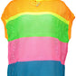 Chic Multicolor Hooded Sweater with Logo