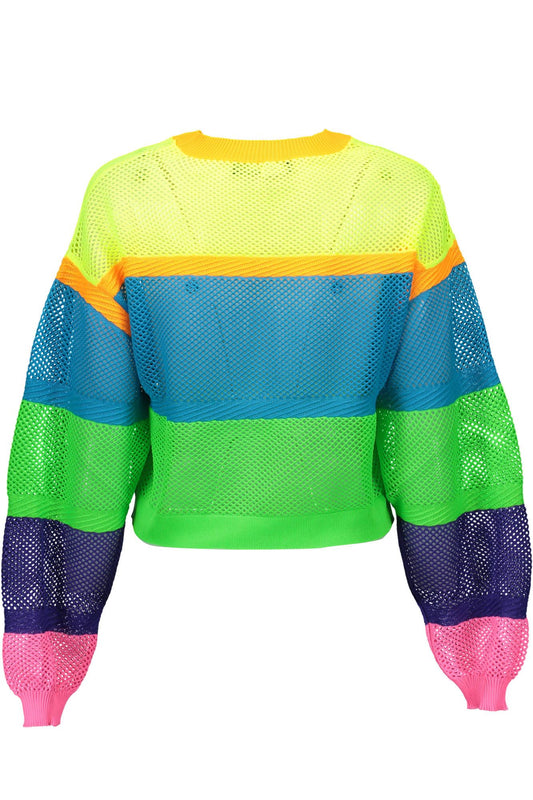 Chic Multicolor Long Sleeve Logo Sweater