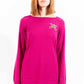 Chic Purple Sweater with Logo Embellishment