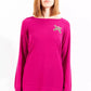 Chic Purple Appliqué Sweater