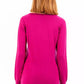 Chic Purple Appliqué Sweater