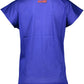 Chic Blue Logo Tee with Wide Neck