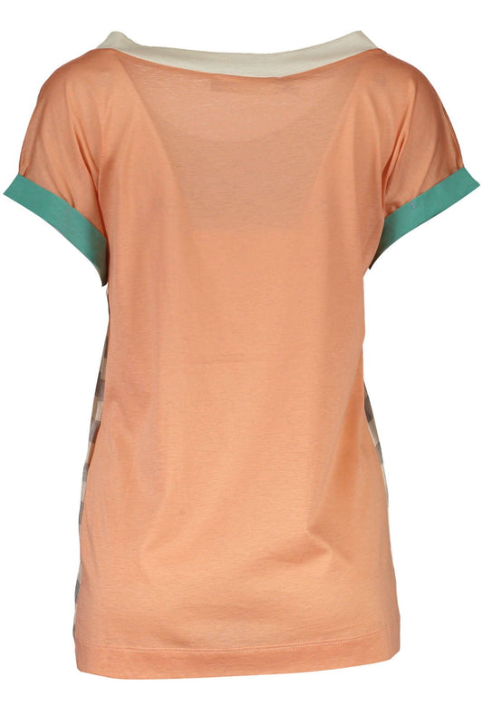 Chic Multicolor Logo Print Tee