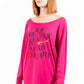 Chic Pink Long Sleeve Logo Tee