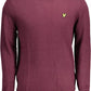Elegant Purple Cotton-Wool Blend Sweater