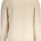 Beige Wool Blend Round Neck Sweater