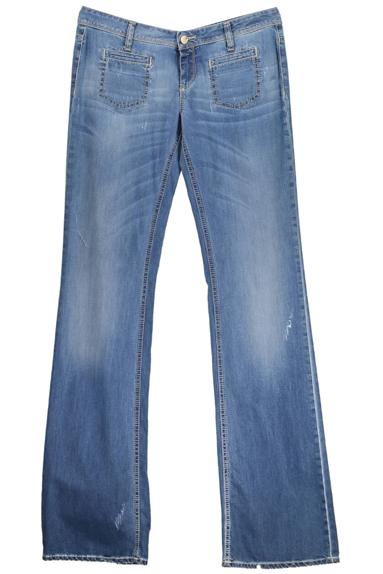 Elegant Washed Cotton Jeans