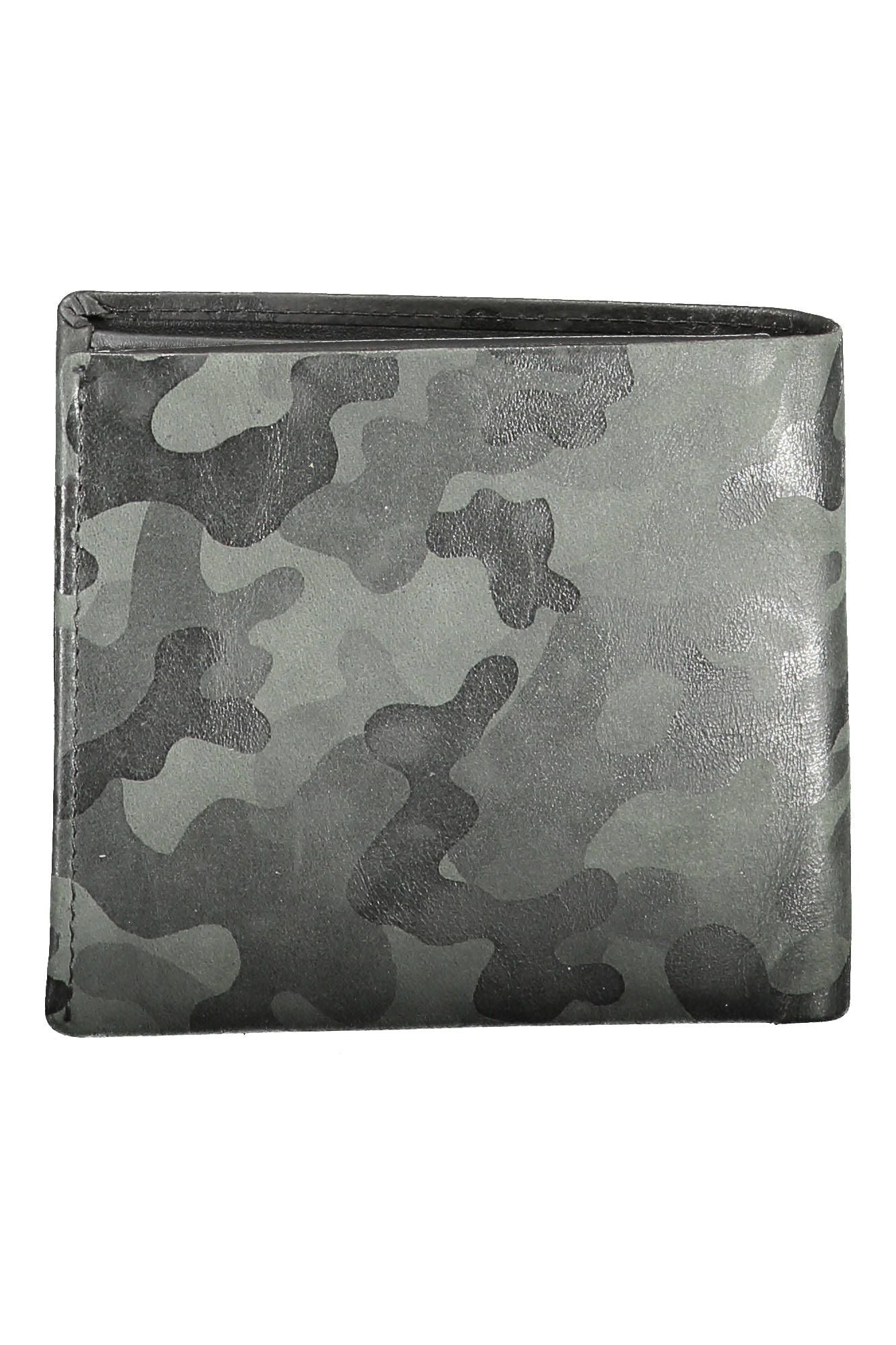 Sleek Black Leather RFID-Blocking Wallet