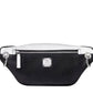Black White Contrast Leather Mini Crossbody Chain Bag