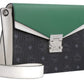 MCM Women's Patricia Green / Black / White Leather Medium Crossbody Bag