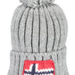Stylish Pompon-Accented Winter Hat