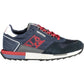 Blue Sporty Sneakers with Contrasting Details