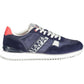 Chic Blue Contrasting Sneakers with Logo