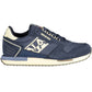 Sleek Blue Sneakers with Contrasting Details