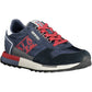 Blue Sporty Sneakers with Contrasting Details