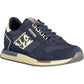 Sleek Blue Sneakers with Contrasting Details