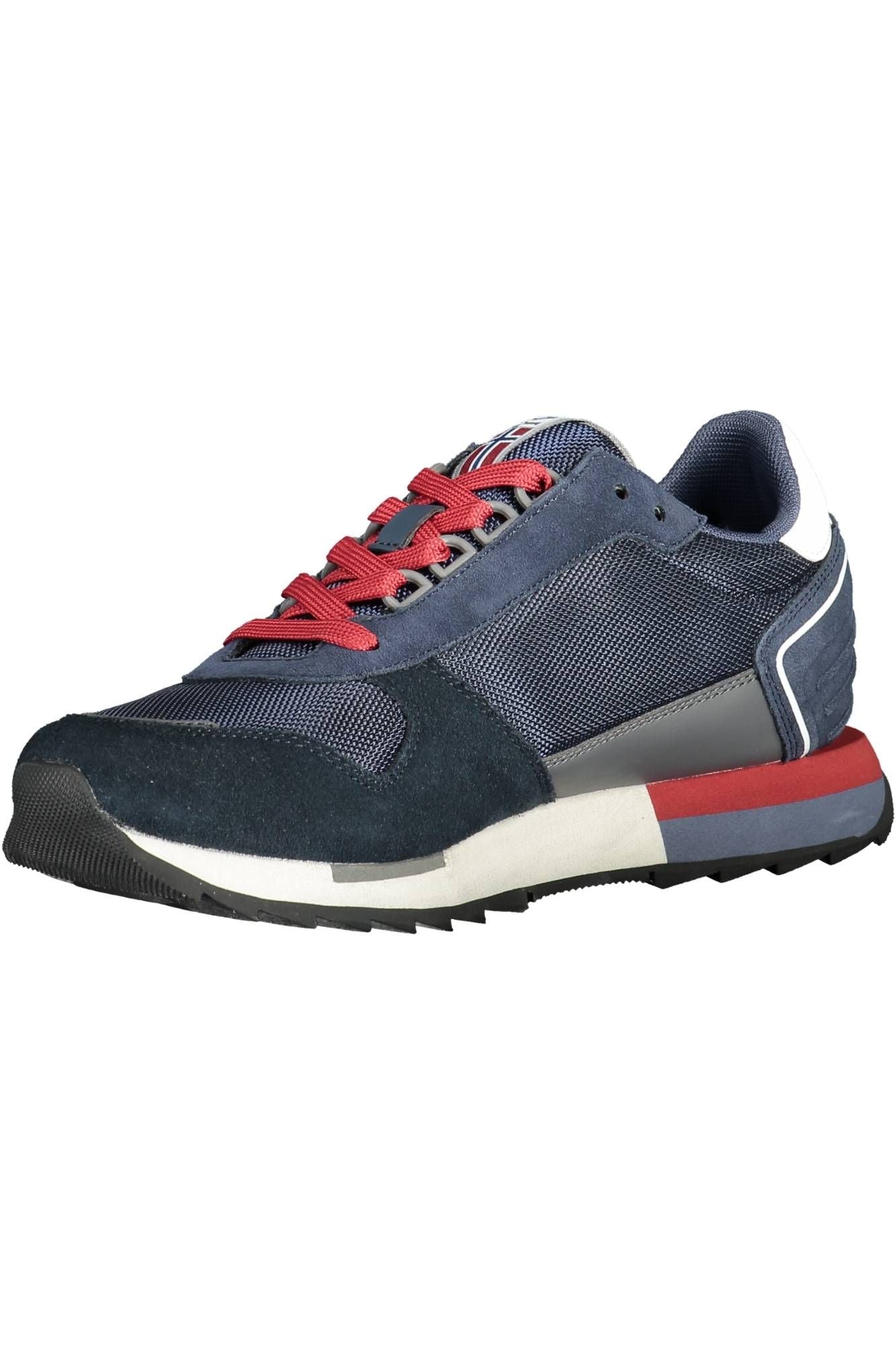 Blue Sporty Sneakers with Contrasting Details