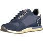 Sleek Blue Sneakers with Contrasting Details