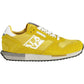 Vibrant Yellow Lace-Up Sporty Sneakers
