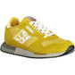 Vibrant Yellow Lace-Up Sporty Sneakers