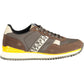 Chic Brown Lace-Up Sports Sneakers