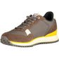 Chic Brown Lace-Up Sports Sneakers