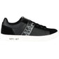 Elevated Black Sports Sneakers with Contrast Accents