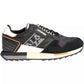 Chic Black Sports Sneakers with Contrasting Details