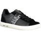 Elevated Black Sports Sneakers with Contrast Accents