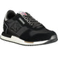 Sleek Black Sneakers with Logo Accent